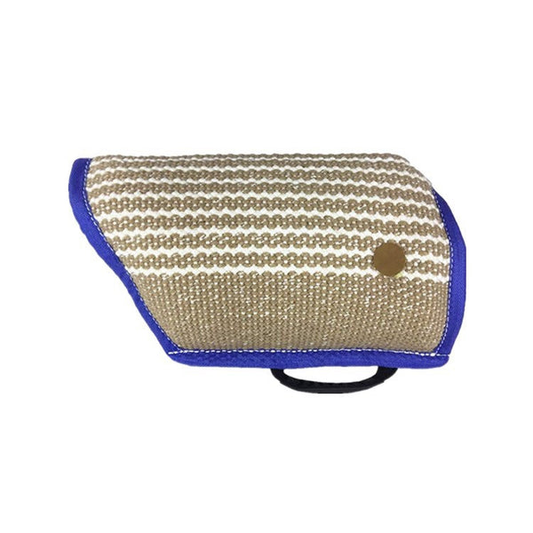 HKM-7974205 Dog Training Open Sleeve – Durable Linen Nipping Sleeve Protector with Color Edges