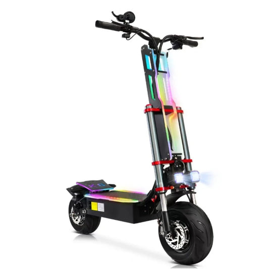 HKM-797459 12 Inch Self-Balancing Electric Scooter with Seat, 60V 38Ah Battery, 150kg Load, Waterproof, Foldable, Full Suspension