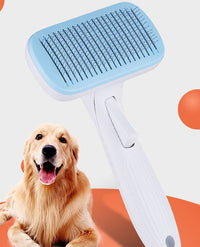 HKM-7974973 Pet Hair Removal Comb with Ergonomic Handle and Rust-Free Stainless Steel Teeth