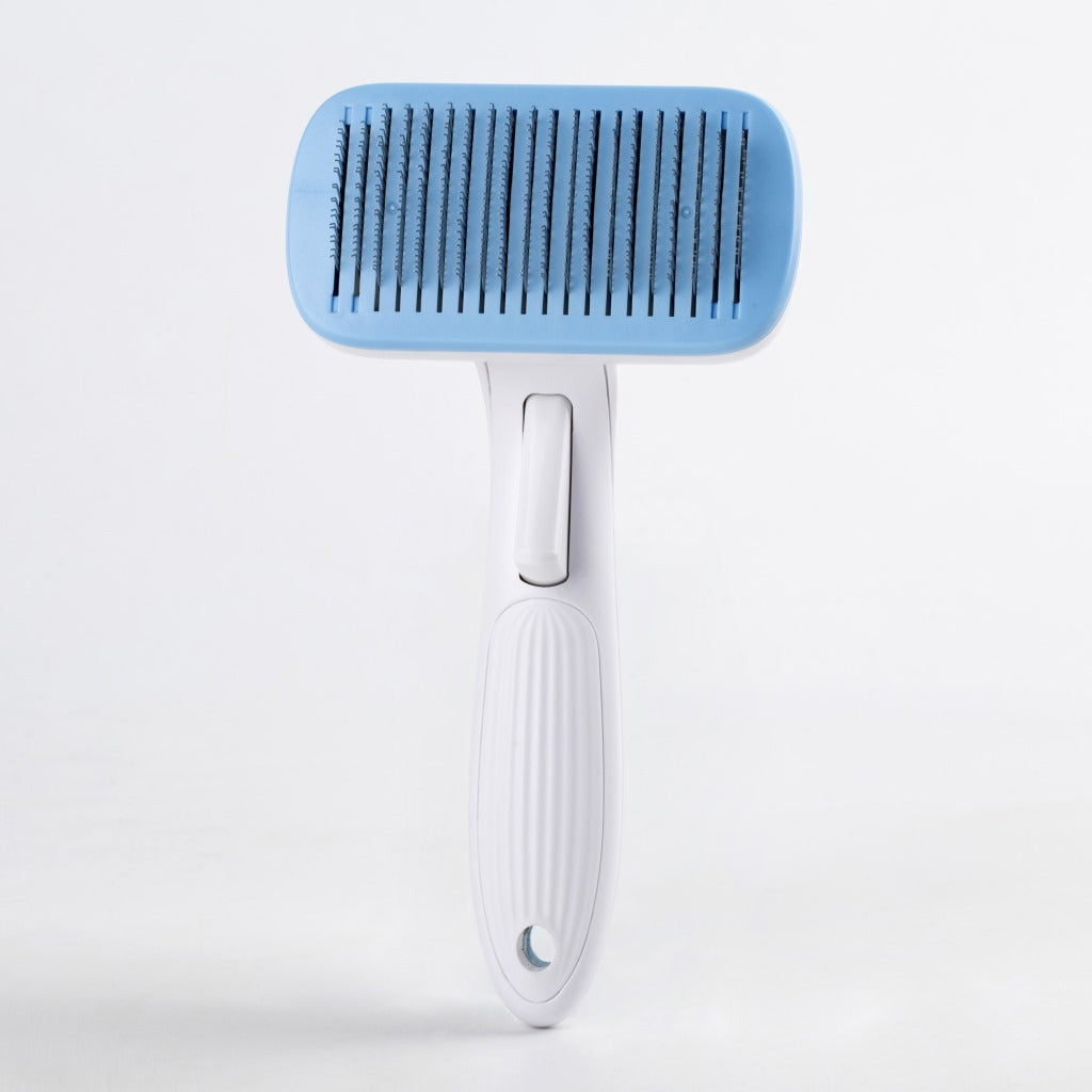 HKM-7974973 Pet Hair Removal Comb with Ergonomic Handle and Rust-Free Stainless Steel Teeth
