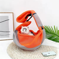 HKM-7975613 Portable Pet Travel Messenger Bag with Breathable Mesh Design - Adjustable Shoulder Straps and D-Shaped Ring