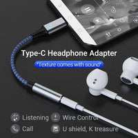 HKM-797587 USB-C to 3.5mm Aux Audio Adapter Cable for Headphones
