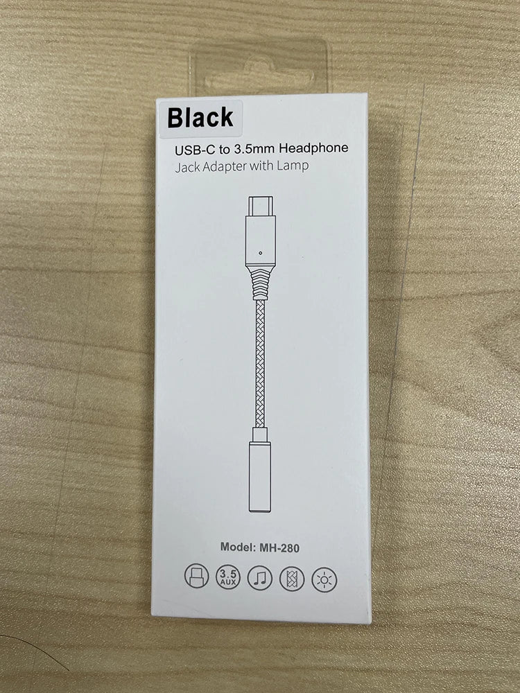 HKM-797587 USB-C to 3.5mm Aux Audio Adapter Cable for Headphones