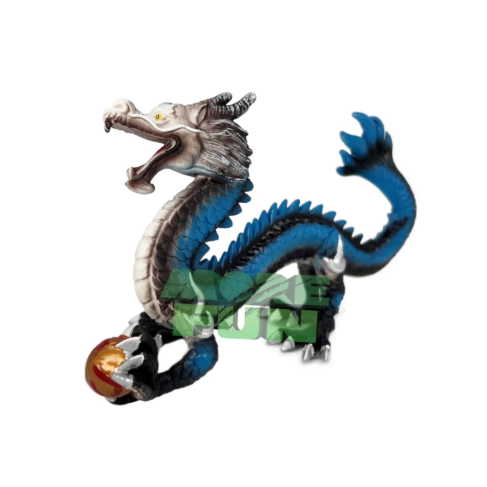 HKM-797715 Limited Edition Realistic Blue Chinese Dragon Action Figure - High Quality Plastic Toy