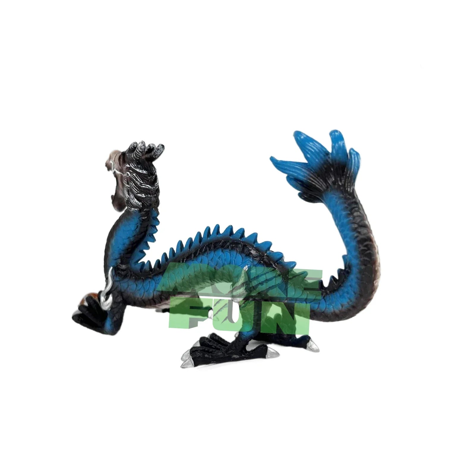HKM-797715 Limited Edition Realistic Blue Chinese Dragon Action Figure - High Quality Plastic Toy
