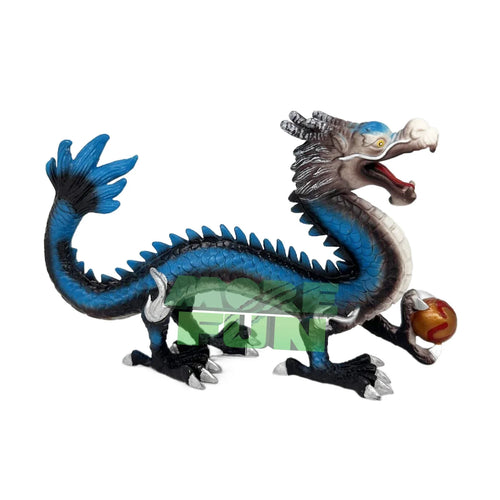 HKM-797715 Limited Edition Realistic Blue Chinese Dragon Action Figure - High Quality Plastic Toy