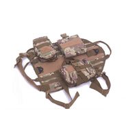 HKM-7977533 Tactical Dog Clothing Made of 1000D Nylon, Waterproof and Quick Drying, with Durable Zippers and Buckles