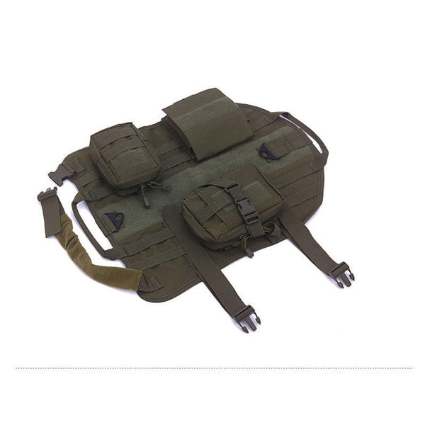 HKM-7977533 Tactical Dog Clothing Made of 1000D Nylon, Waterproof and Quick Drying, with Durable Zippers and Buckles