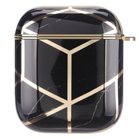 HKM-797779 Electroplating Hard Shell Protective Cover for AirPods 1 & 2 - Durable, Stylish & Drop Resistant