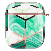 HKM-797779 Electroplating Hard Shell Protective Cover for AirPods 1 & 2 - Durable, Stylish & Drop Resistant