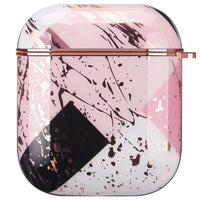 HKM-797779 Electroplating Hard Shell Protective Cover for AirPods 1 & 2 - Durable, Stylish & Drop Resistant
