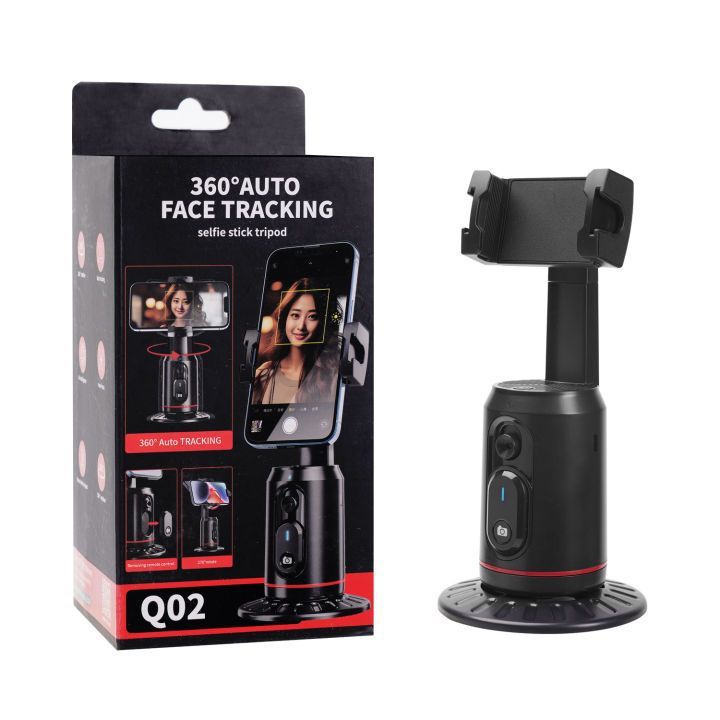 HKM-797843 360° Auto Face Tracking Tripod with AI Rotation and One-Touch Control for Smartphones