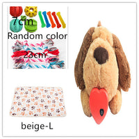 HKM-7978813 Heartbeat Plush Toy for Pets - Comforting Sleep Aid for Dogs and Cats with Built-in Heartbeat Device