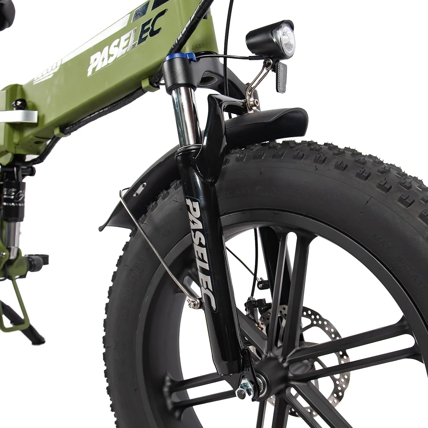 HKM-797907 Folding Electric Snow Bike with 20-Inch Wheels and 7-Speed Gearing