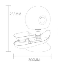 HKM-7979325 Automatic Cat Drinking Fountain with 2.8L Water Capacity and Transparent Container