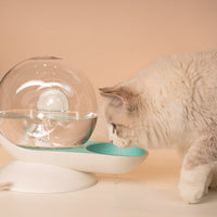HKM-7979325 Automatic Cat Drinking Fountain with 2.8L Water Capacity and Transparent Container