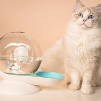 HKM-7979325 Automatic Cat Drinking Fountain with 2.8L Water Capacity and Transparent Container