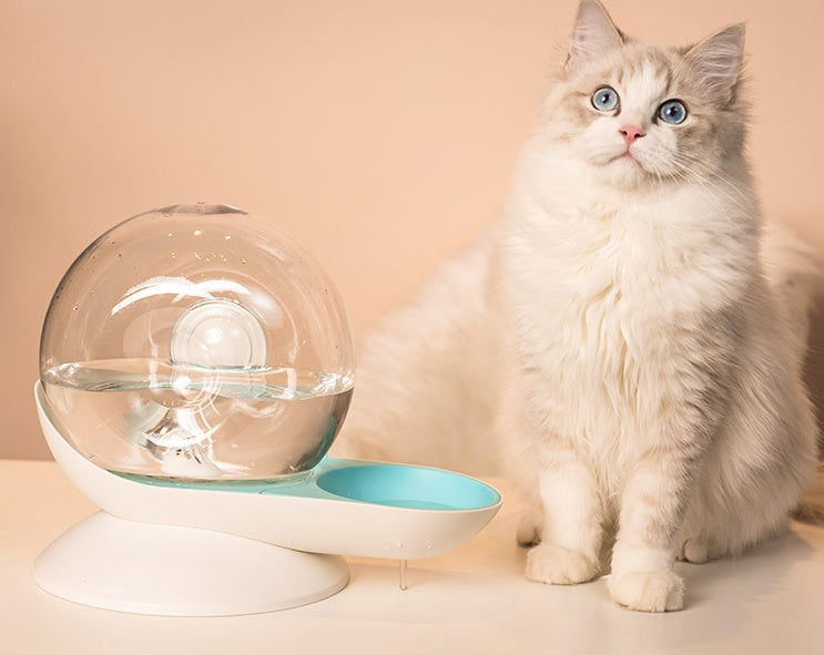 HKM-7979325 Automatic Cat Drinking Fountain with 2.8L Water Capacity and Transparent Container