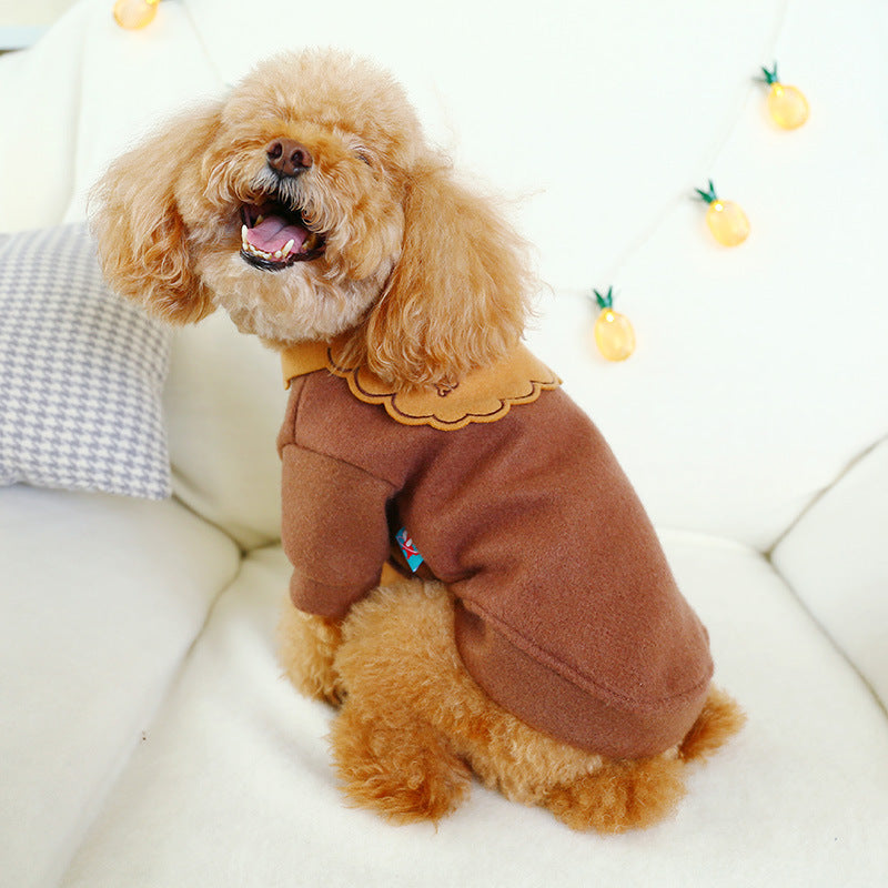 HKM-7979709 Thick Woolen Sweater for Dogs - Warm, Lightweight, and Stylish Winter Pet Apparel
