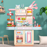 HKM-798035 Luxury Pretend Play Cooking Table with Spraying Mist - Educational Kids' Toy for Memory and Motor Skills Development
