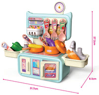 HKM-798035 Luxury Pretend Play Cooking Table with Spraying Mist - Educational Kids' Toy for Memory and Motor Skills Development
