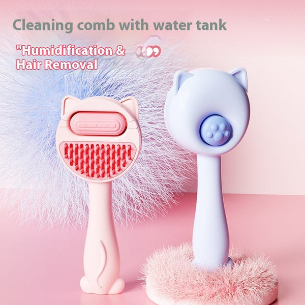 HKM-7980733 Pet Hair Removal Comb - Massage Brush for Easy Cleaning in Pink and Blue