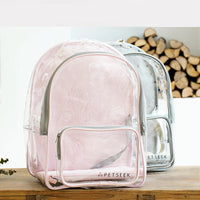 HKM-7981373 Transparent Portable Cat Walking Bag for Cats and Small Dogs, PVC and Canvas Construction