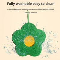 HKM-7982397 Natural Sisal Cat Scratch Pad - Flower & Orange Shapes, Traceless Hook for Wall Hanging, Indoor Claw Grinder Mat