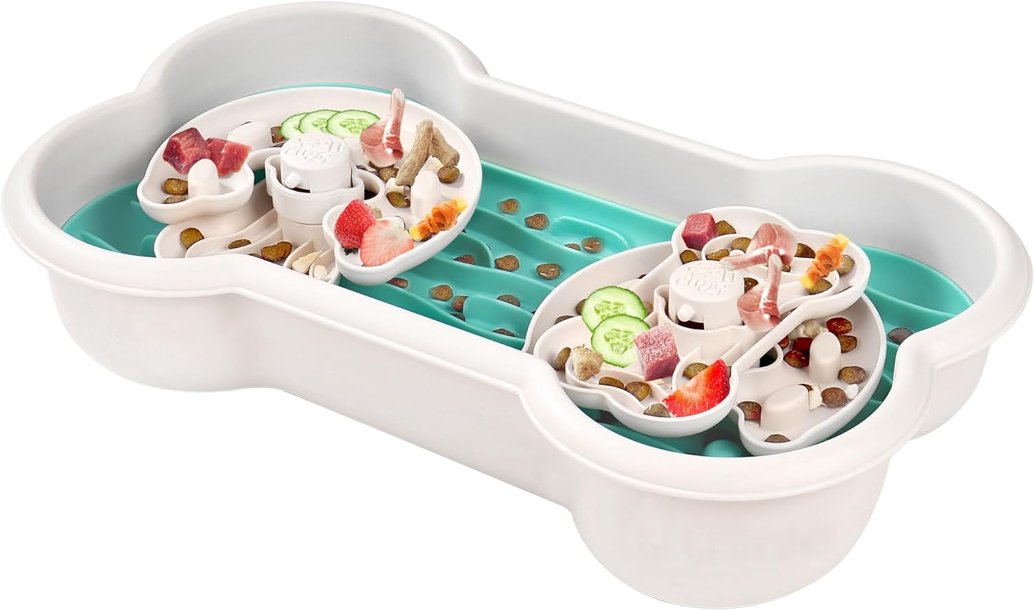 HKM-7983293 Dog Slow Feeder Bowl with Anti-Choking Design for Large Breeds - 3-in-1 Puzzle Bowl for Healthy Eating Habits