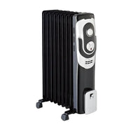 HKM-798355 Electric Oil Filled Radiator Heater - 9, 11, or 13 Fins, 2000W with Adjustable Thermostat for Large Rooms