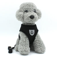 HKM-7984189 Reflective Breathable Dog Vest with Leash ¨C Small Dog Chest Strap in Multiple Colors