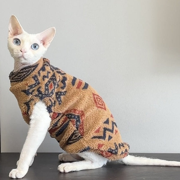 HKM-7984573 European and American Style Printed Fleece Pet Clothing in Multiple Colors and Sizes