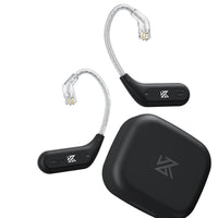 HKM-798483 KZ AZ09 Bluetooth Headset with Ear Hook - Silver-Plated Oxygen-Free Copper Wire, Black Color