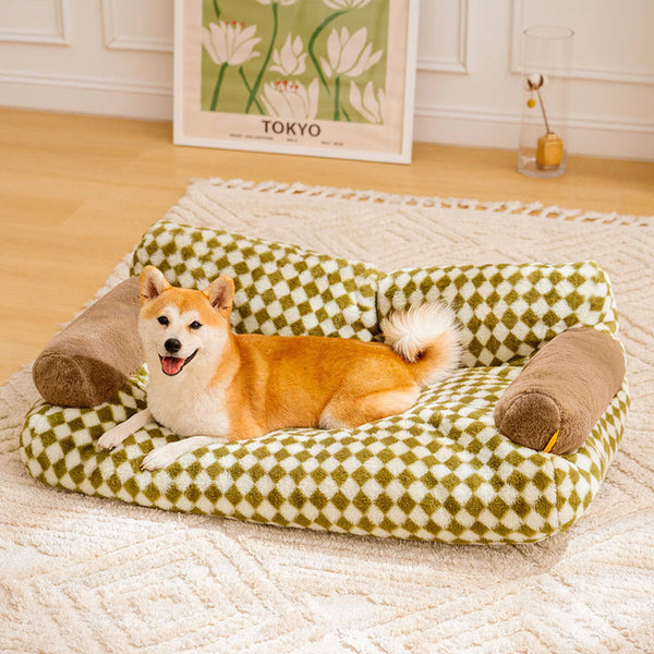 HKM-7984957 Plush Removable and Washable Pet Kennel for All Seasons - Multiple Colors Available