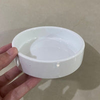 HKM-7985085 Double Ceramic Cat Bowl - Stylish Pottery Pet Feeding Bowl in Green, Yellow, Pink, White, and Gray