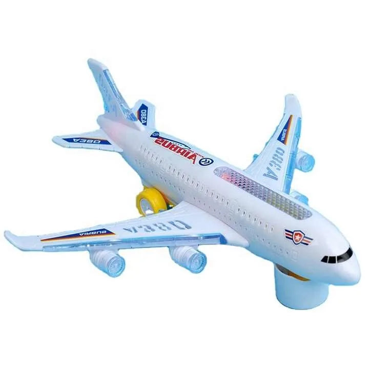 HKM-798547 Airbus A380 LED Flashing Toy Airplane Model for Kids Ages 2-13