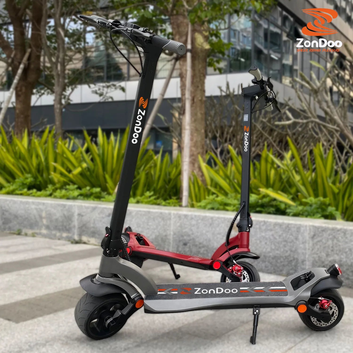 HKM-798611 Wide Wheel Pro Electric Scooter, 48V 1000W Dual Motor, Fat Tire, Foldable, 40-60km Range, Max Speed 30-50km/h