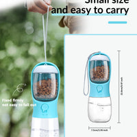 HKM-7986365 Portable Dog Water Bowl and Food Container Dispenser for Pets on the Go