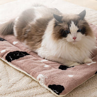 HKM-7986749 Coral Fleece Pet Blanket for Dogs and Cats - Warm and Cozy Mat for All Sizes