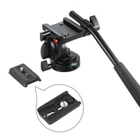 HKM-798803 Lightweight Aluminum Alloy Tripod for SLR Cameras and DV with Quick Release Plate and 360-Degree Rotation