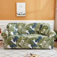 HKM-798803 Modern Elastic Armchair Cover in Storm with Plant and Flower Pattern - Multiple Sizes Available