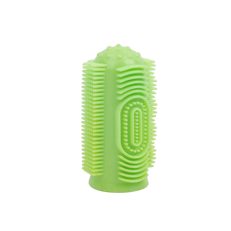 HKM-7988157 360° Silicone Dog and Cat Toothbrush Kit with Finger Brush for Effective Dental Care and Fresh Breath