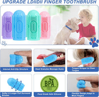 HKM-7988157 360° Silicone Dog and Cat Toothbrush Kit with Finger Brush for Effective Dental Care and Fresh Breath