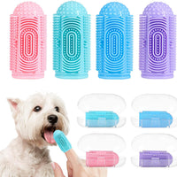 HKM-7988157 360° Silicone Dog and Cat Toothbrush Kit with Finger Brush for Effective Dental Care and Fresh Breath