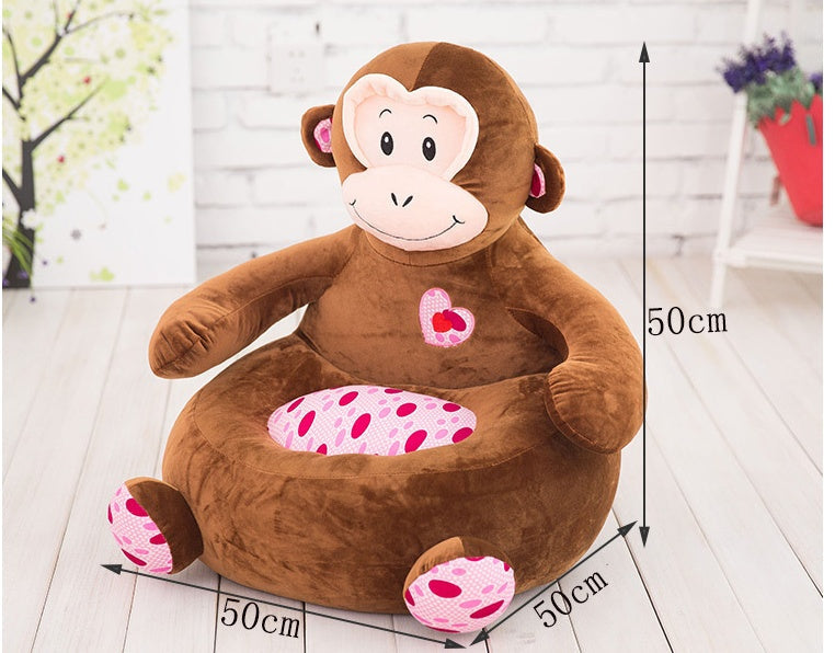 HKM-7988925 Cartoon Animal Pet Sofa - Giraffe, Bear, Dog, Frog, Monkey, Elephant, Duck, Turtle Options