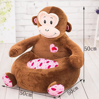 HKM-7988925 Cartoon Animal Pet Sofa - Giraffe, Bear, Dog, Frog, Monkey, Elephant, Duck, Turtle Options