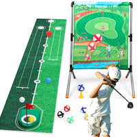 HKM-798995 Children's 2-in-1 Golf Target Throwing Mat - Indoor & Outdoor Sports Training Set, Plastic, 74x50x98 CM