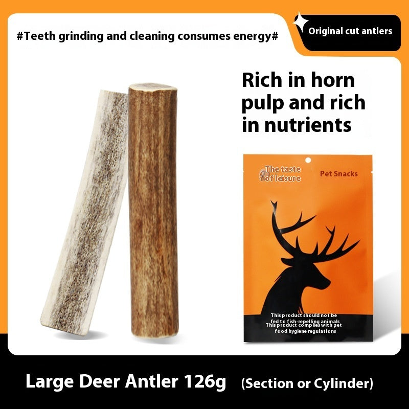 HKM-7990717 Bite-Resistant Antler Chews for Dental Health - Small, Medium, Large Options
