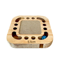 HKM-7990845 Cat Scratch Board with Grinding Ball Toy - Durable Corrugated Paper, Various Shapes for All Cats