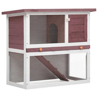 HKM-7992253 Wooden Rabbit Hutch with 1 Door and Cozy Interior for Small Animals